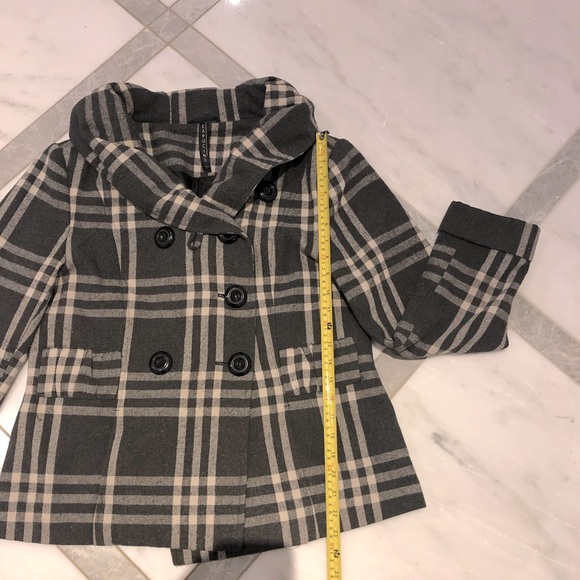 Plaid Wool Blend Jacket - Picture 6 of 10